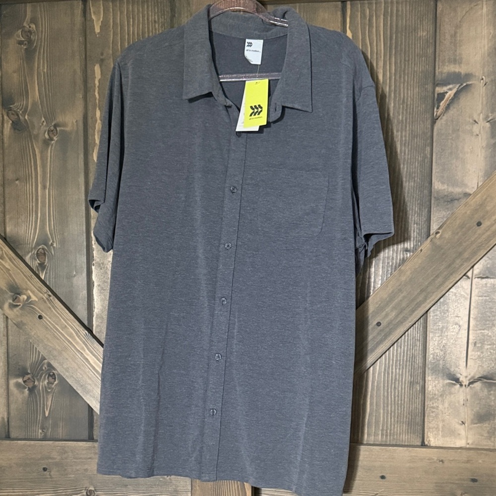 All in Motion Dark‎ Gray Casual Shirt